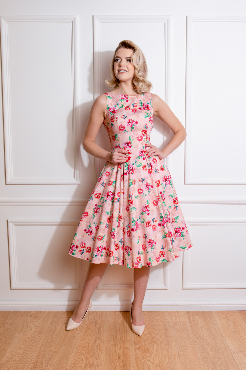 Leah Floral Swing Dress